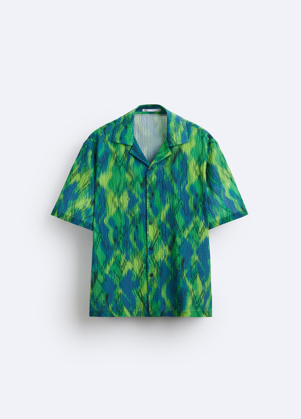 Зеленая повседневный рубашка Zara