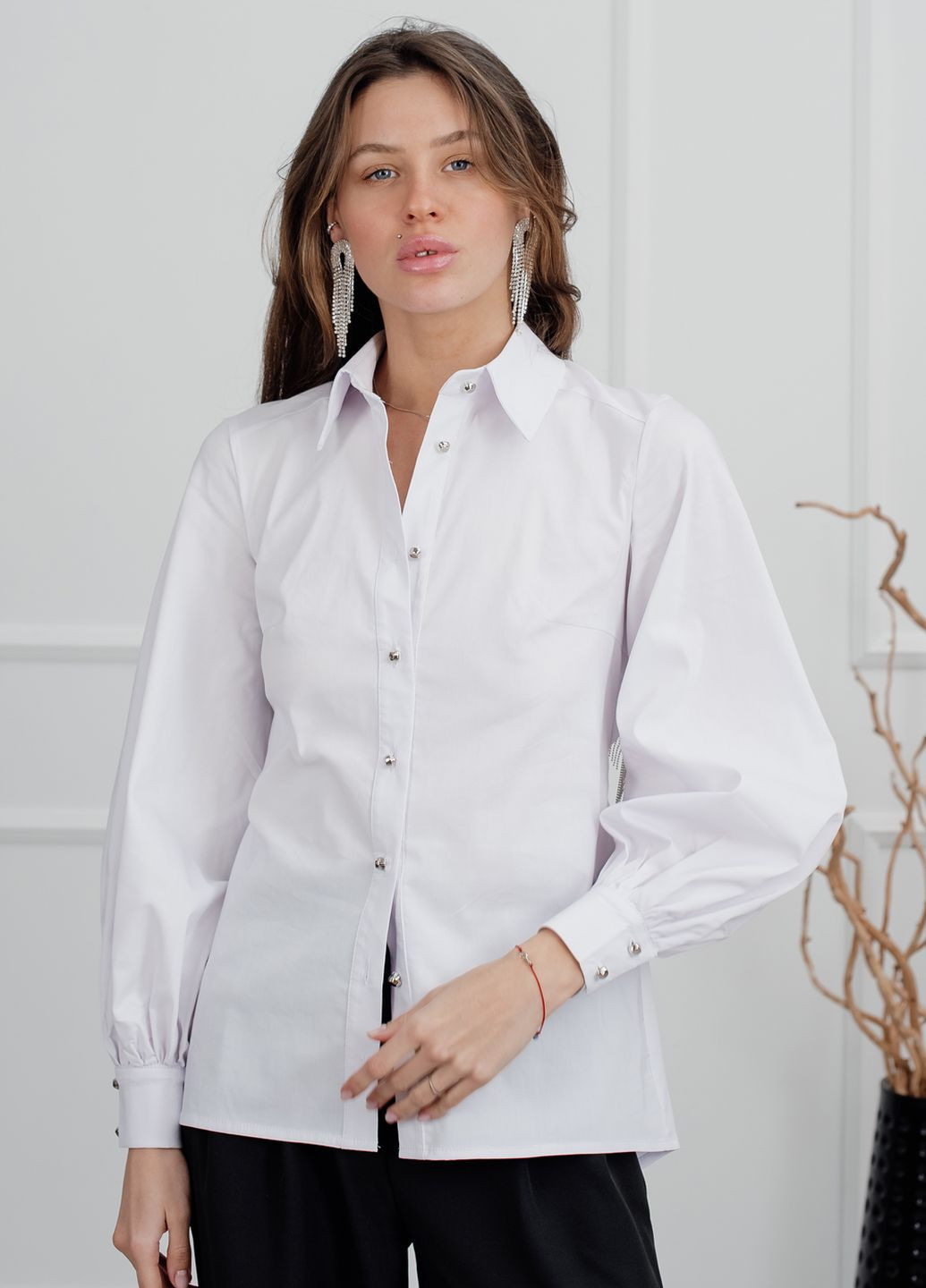 Белая летняя блузка Azuri