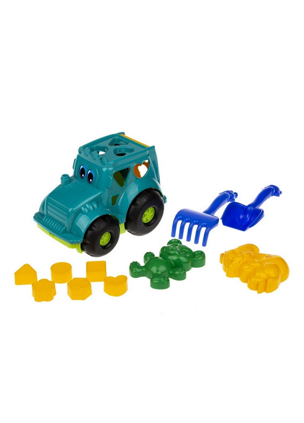Сортер-трактор "Коник" №2 0336 (Зелений) Colorplast (260567716)