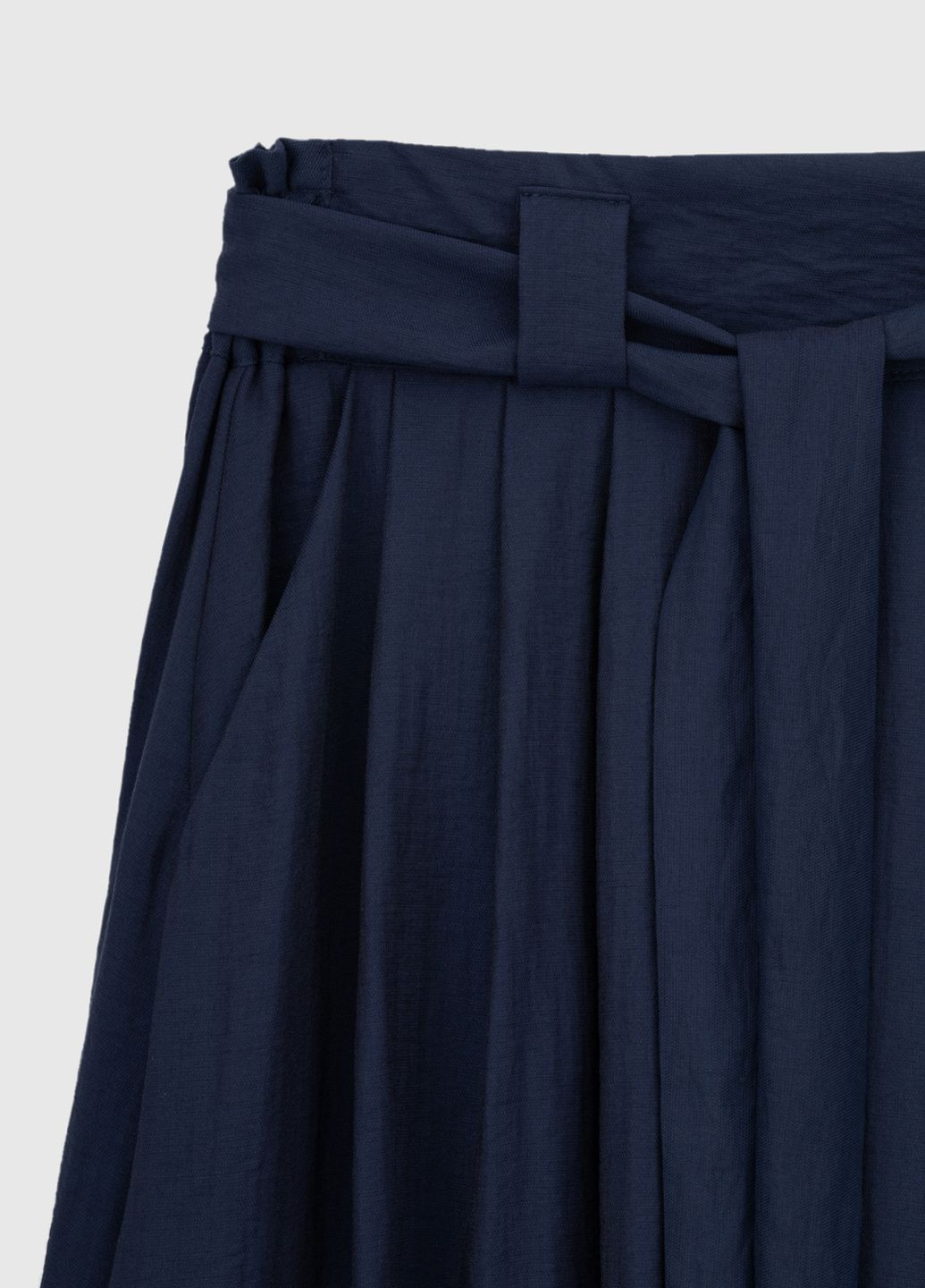 Темно-синяя повседневный однотонная юбка On mee