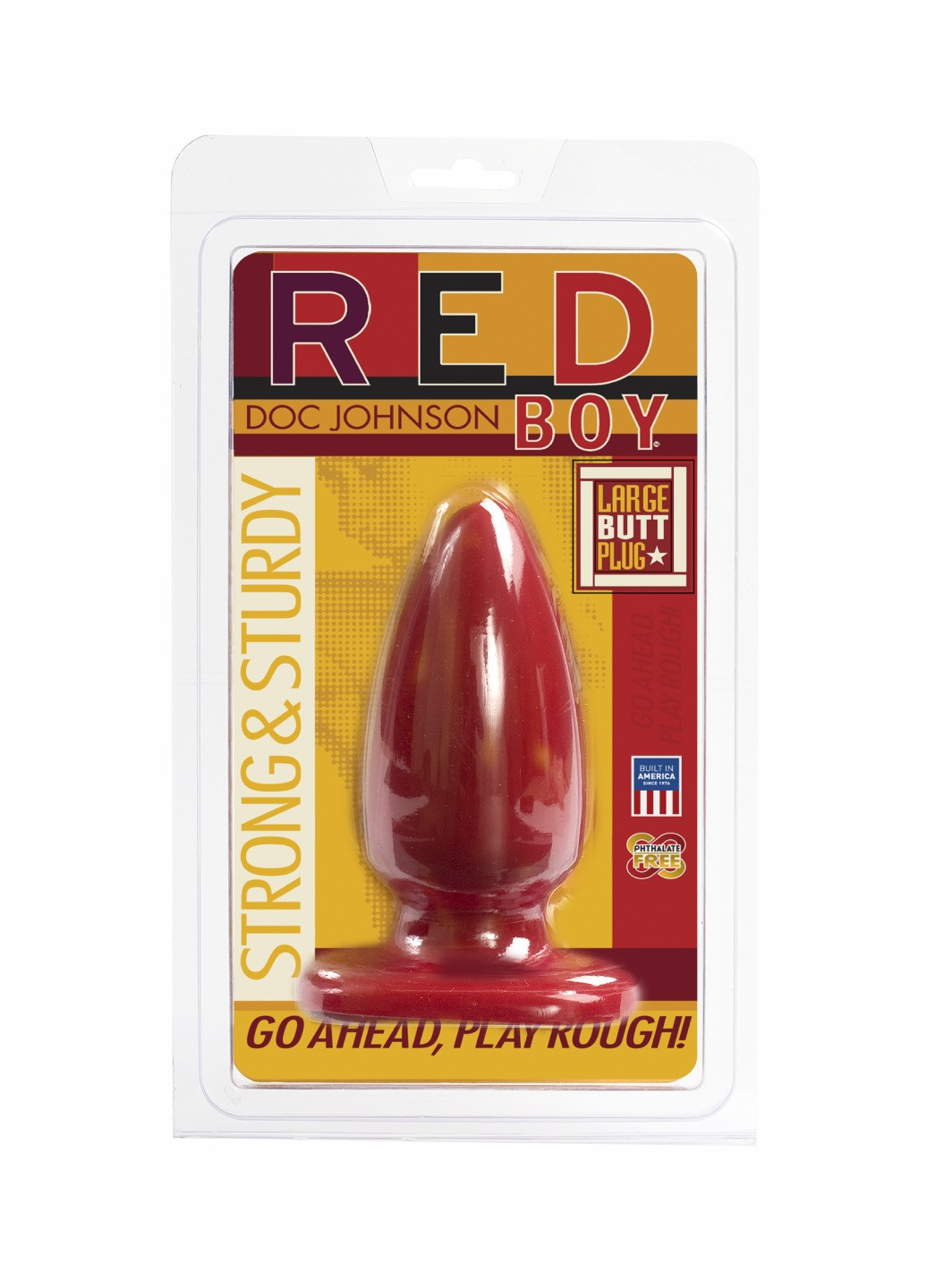 Анальная пробка-втулка Doc Johnson Red Boy - Large 5 Inch, макс. диаметр 5,5см Art of Sex (260603283)