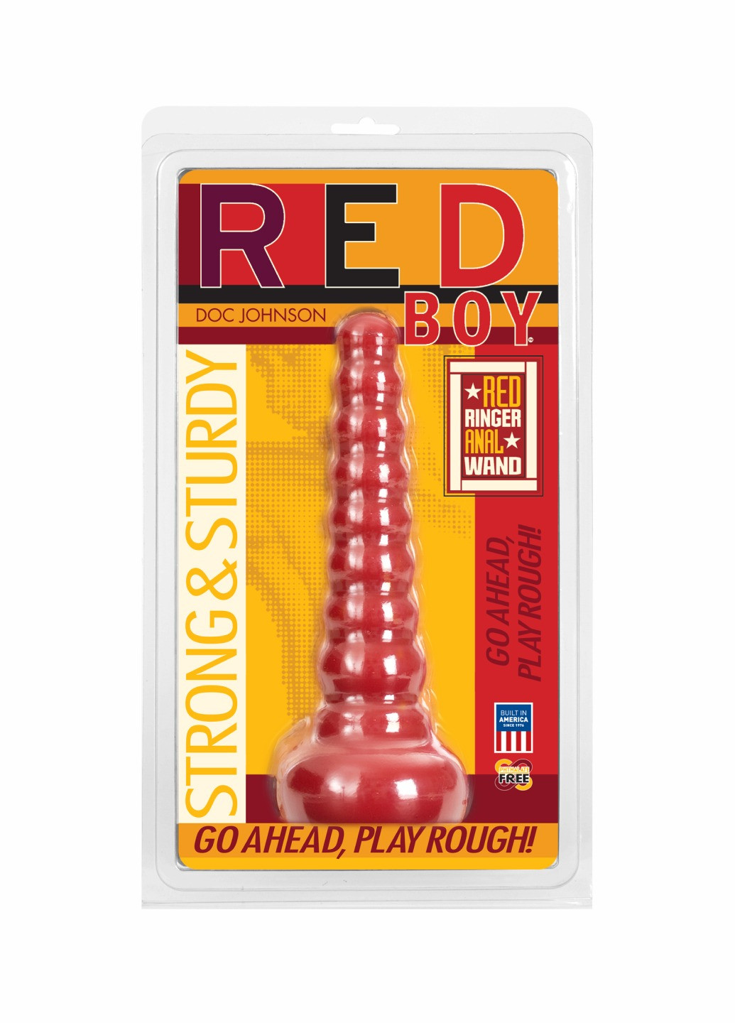 Анальная пробка-втулка Doc Johnson Red Boy - Red Ringer Anal Wand, макс. диаметр 4,5см Art of Sex (260603293)