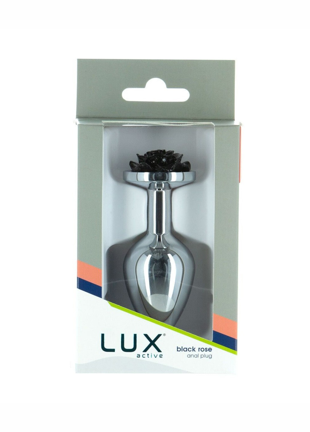 Металлическая анальная пробка Lux Active с розой - Rose Anal Plug - Black, вибропуля в подарок Nexus (260603130)
