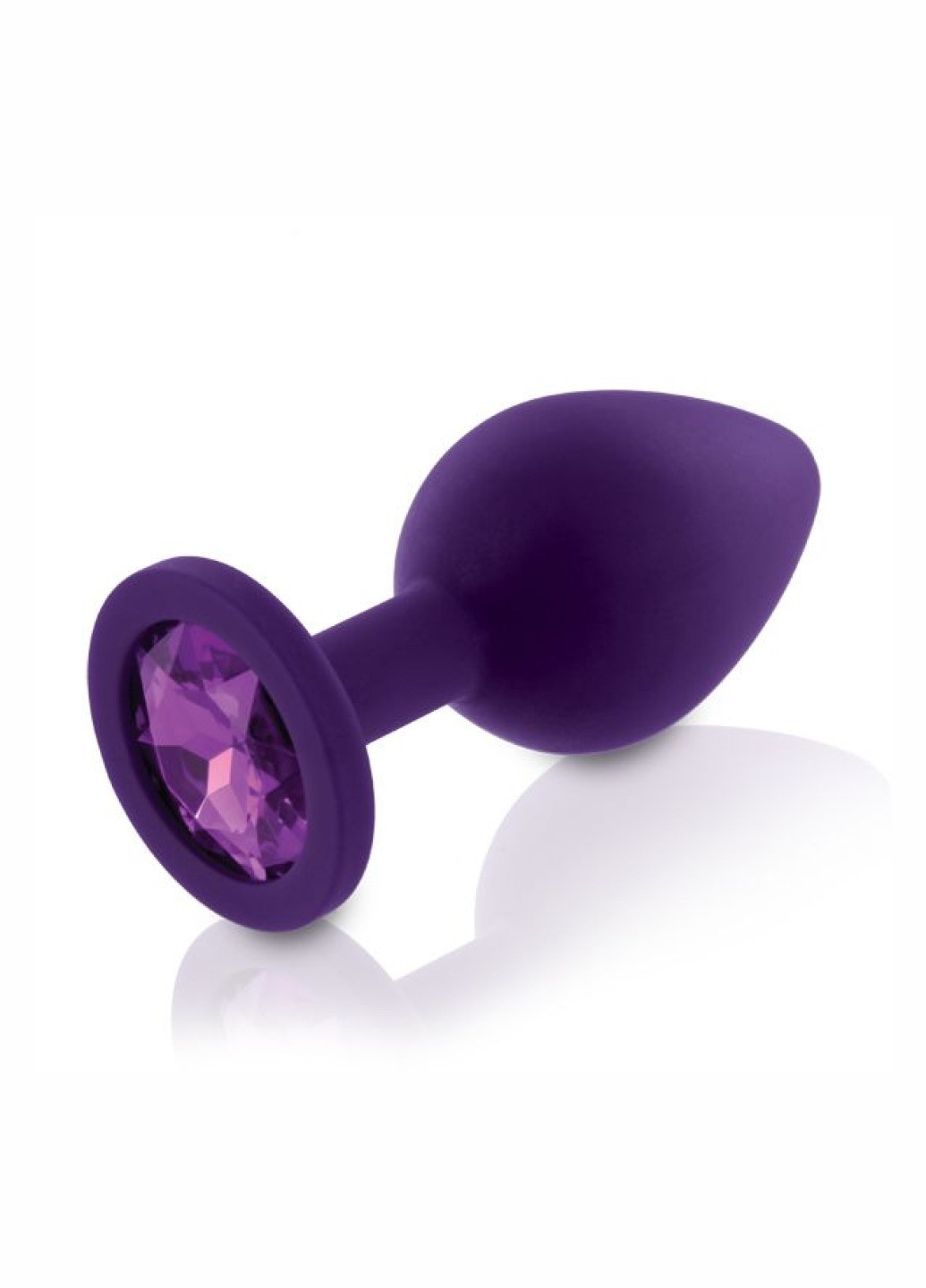Набір силіконових анальних пробок із кристалом Rianne S: Booty Plug Set Purple, діаметр 2,7см, 3,5см Art of Sex (260603276)