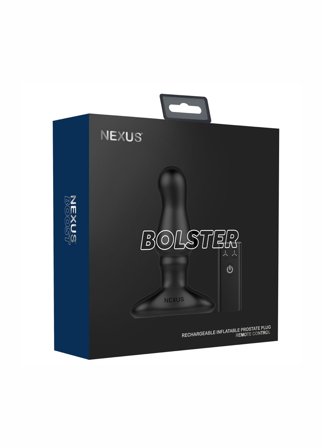 Анальная вибропробка Nexus Bolster с надувной головкой для мужчин, пульт ДУ Rocks-Off (260603246)