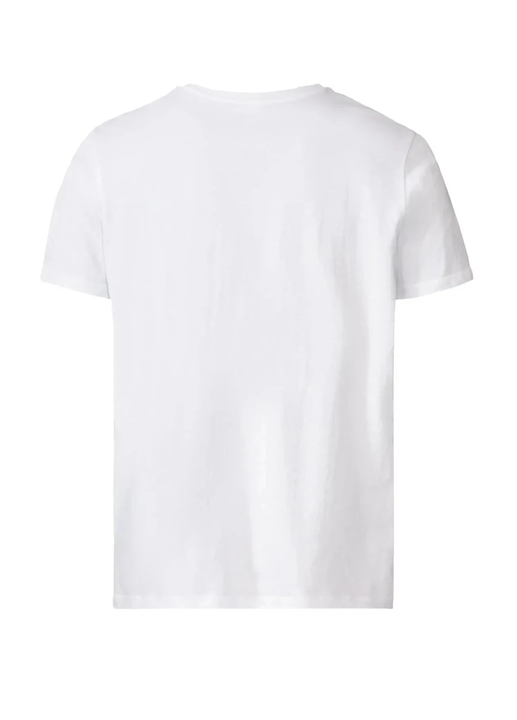 Біла футболка з коротким рукавом Stock&hank