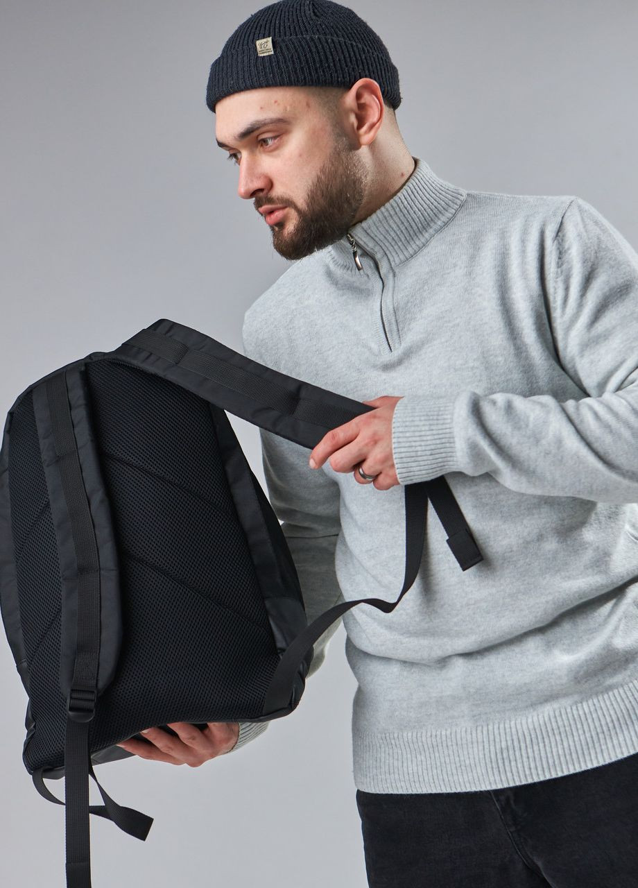Функциональный рюкзак классической формы с большим количеством отделений в черном цвете, 30л. No Brand shkool (260617337)