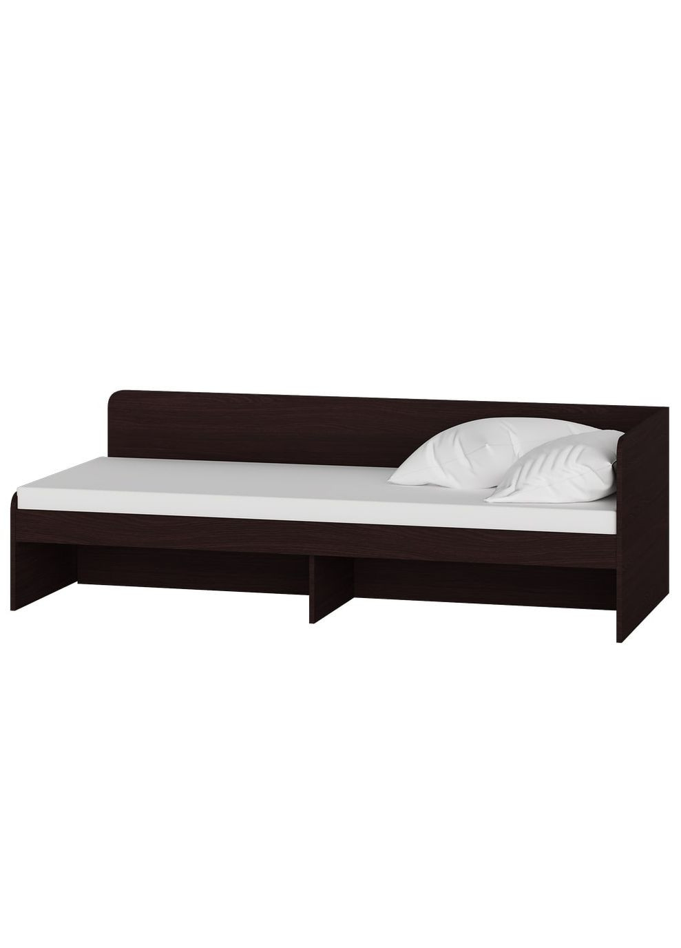 Односпальне ліжко Соната-800 (без ящиків) 80х190 см венге темний (EVR-2110) Еверест (260623613)