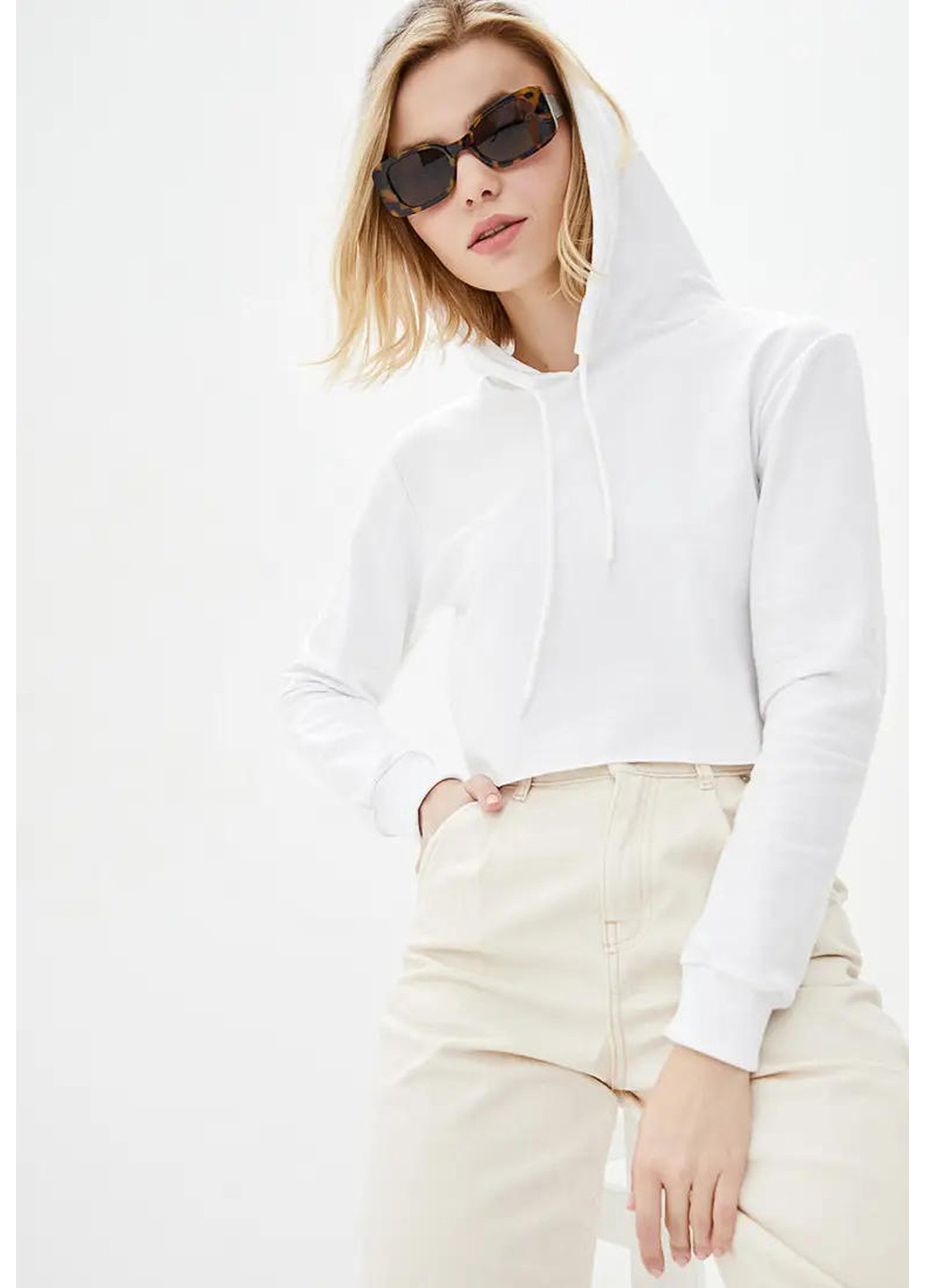 Жіночий кроп топ, укорочене худі Sport Line (260631438)