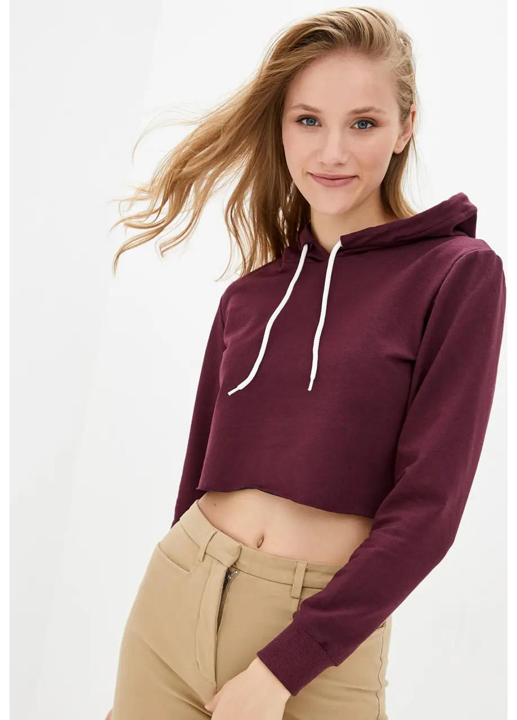 Женский кроп топ, укороченное худи Sport Line (260631653)