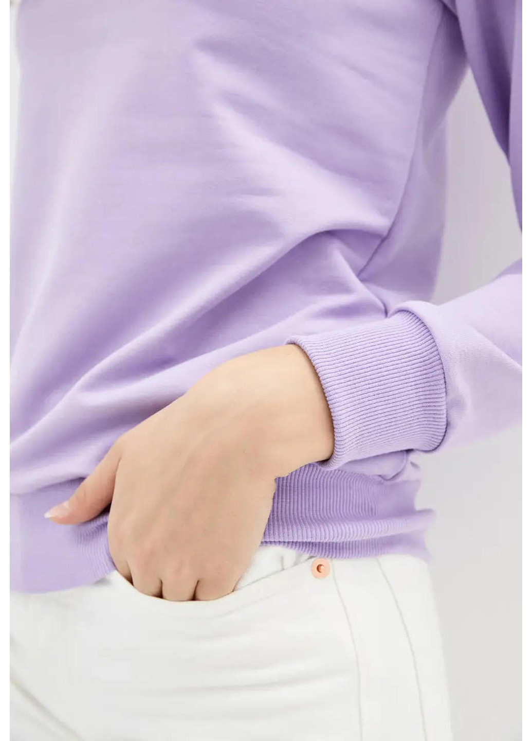 Лавандовий світшот жіночий, тонкий Sport Line однотонний (260631473)