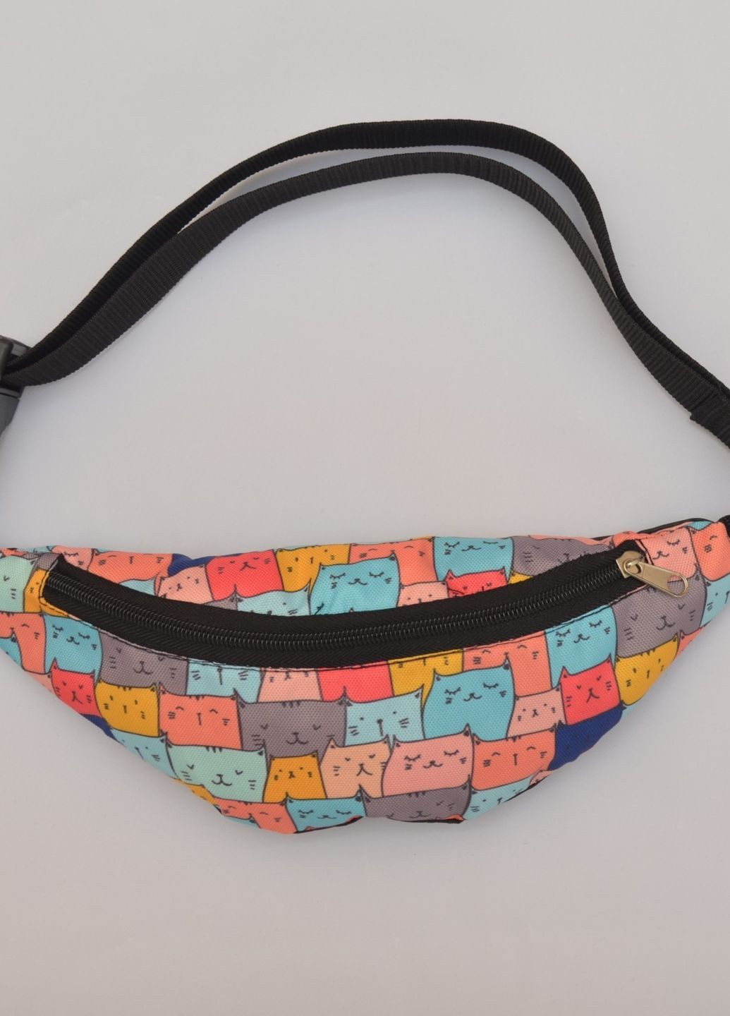 Сумка поясная бананка Мини с принтом Веселые котята с одним отделением 20050 4PROFI (260635797)