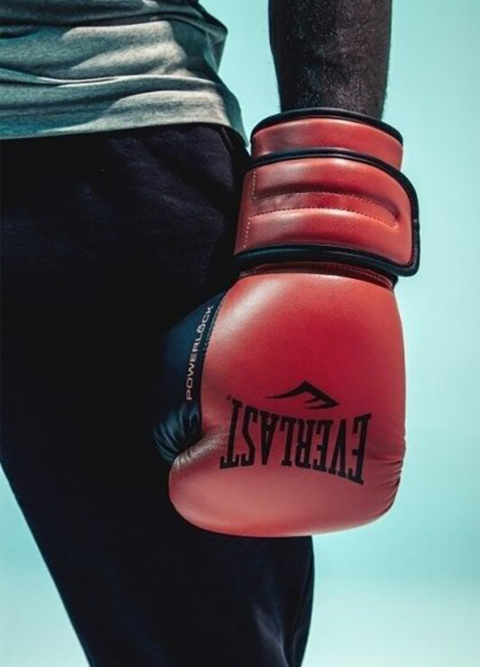 Боксерские перчатки Powerlock Training Gloves Красный Everlast (260630235)