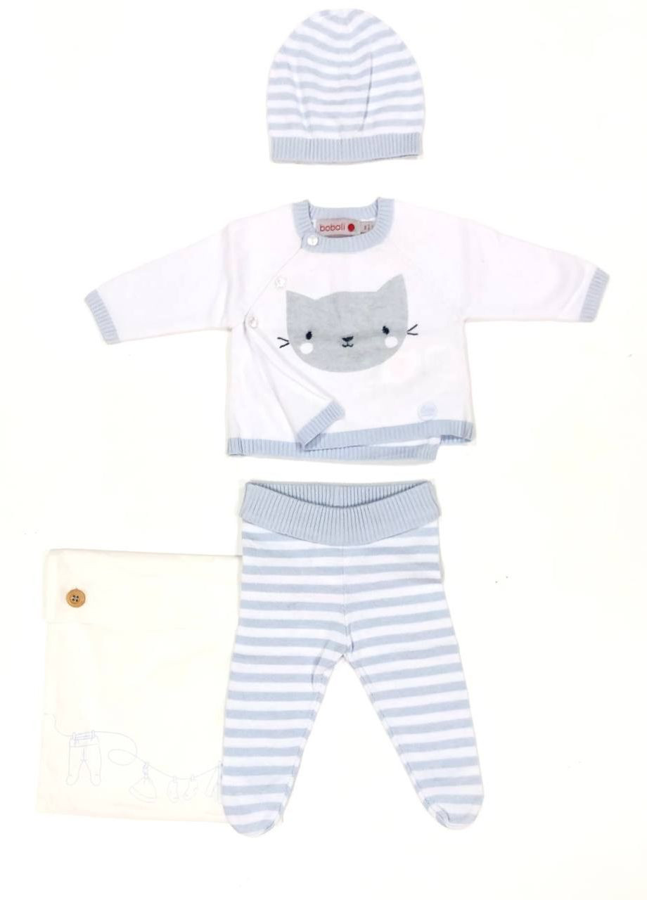Комбінований комплект:шапочка+джемпер+ползунки Boboli