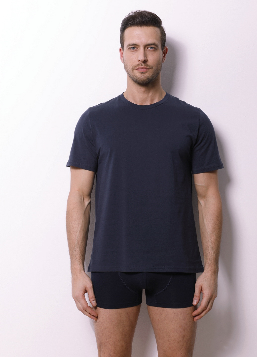 Темно-синяя футболка мужская svman с коротким рукавом Sevim