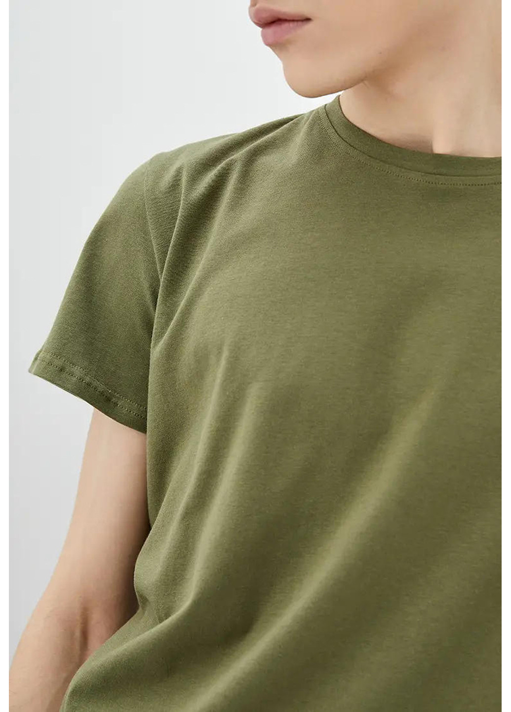 Хакі (оливкова) футболка чоловіча стрейч Sport Line