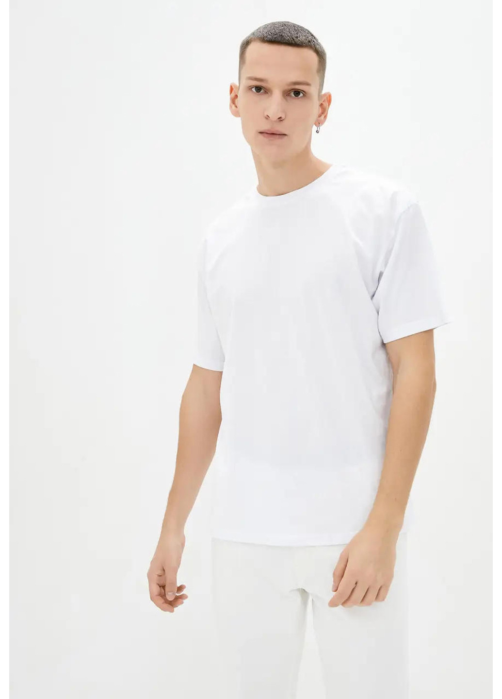 Біла чоловіча футболка oversize Sport Line