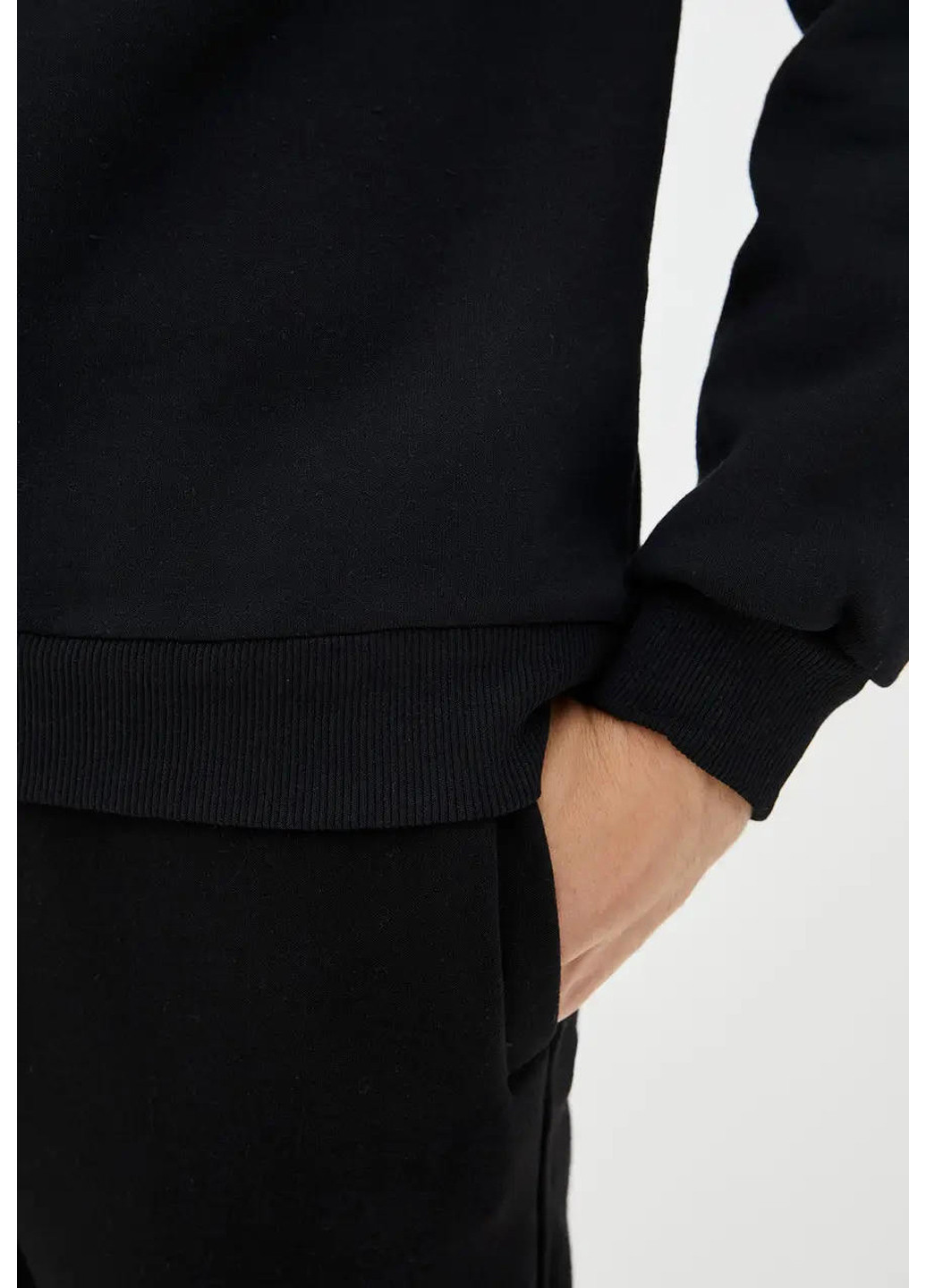 Черный мужской свисток на флисе Sport Line однотонный (260631617)