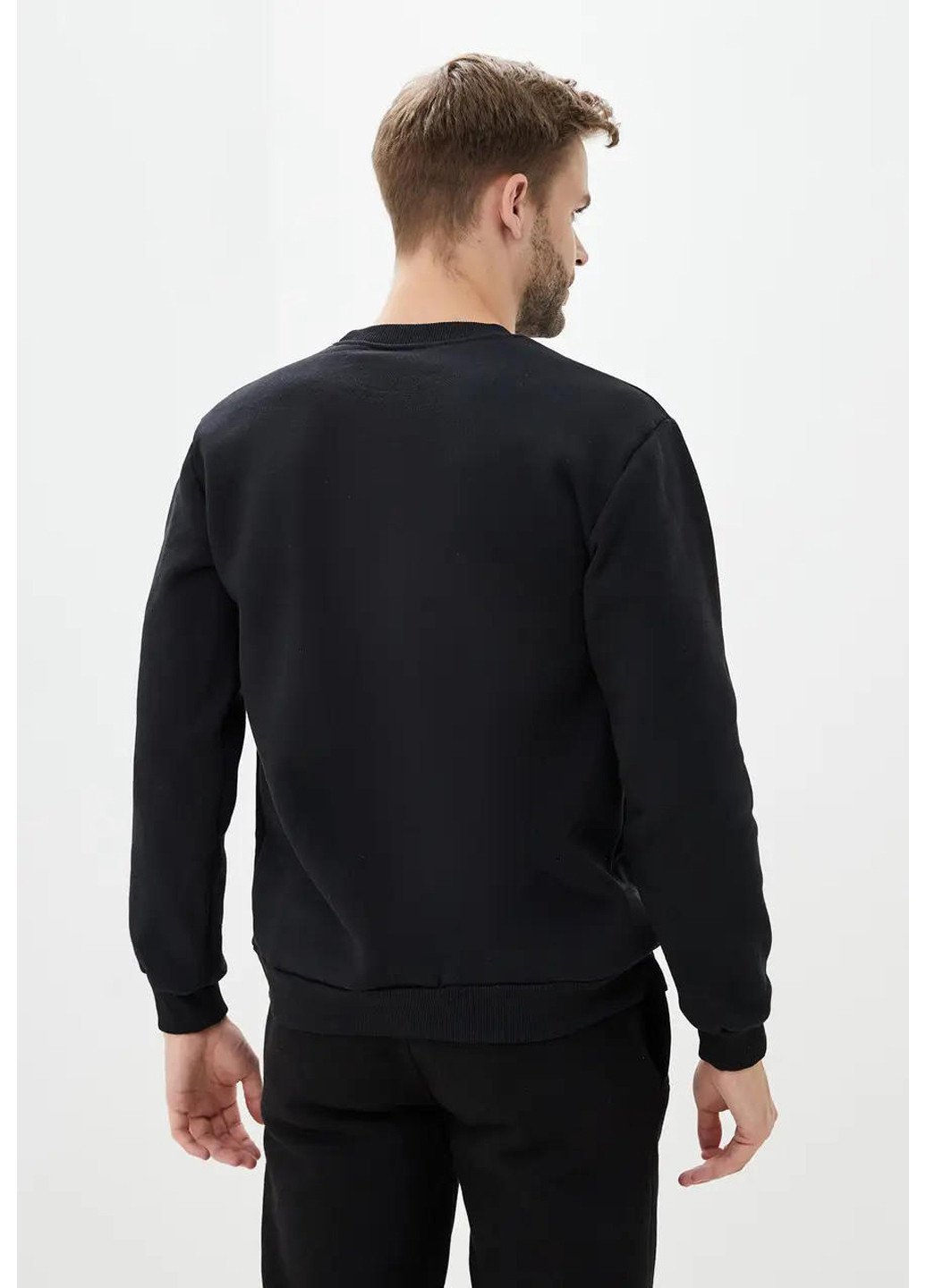 Черный мужской свисток на флисе Sport Line однотонный (260631617)