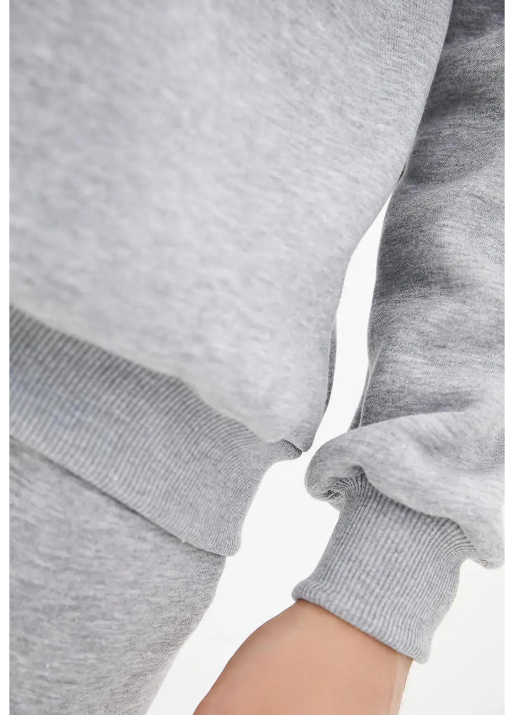 Светло-серый мужской свисток на флисе Sport Line однотонный (260631848)