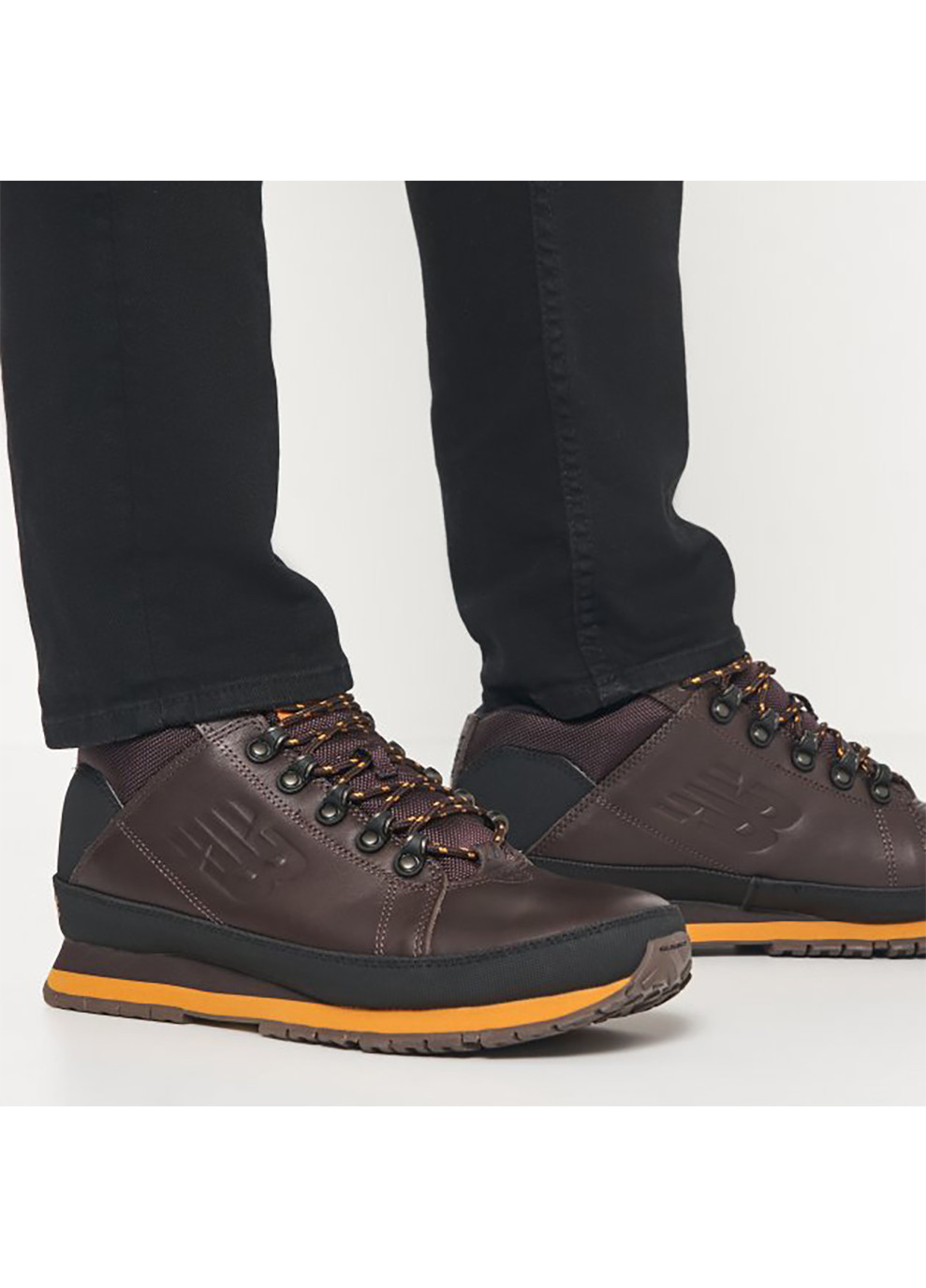 Черные зимние мужские ботинки 754 черный New Balance