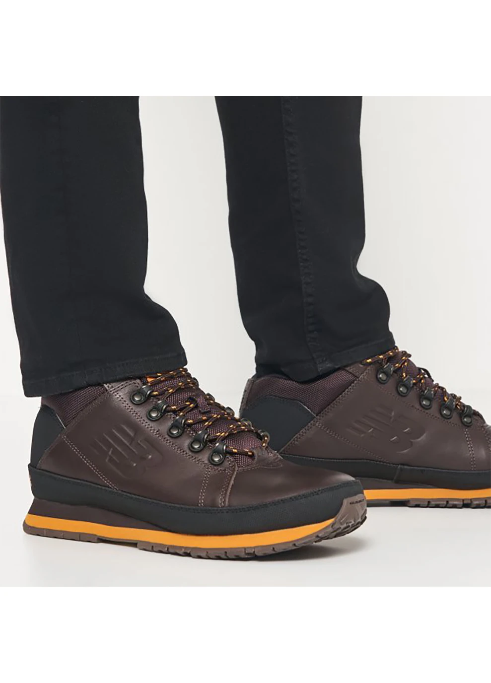 Черные зимние мужские ботинки 754 черный New Balance