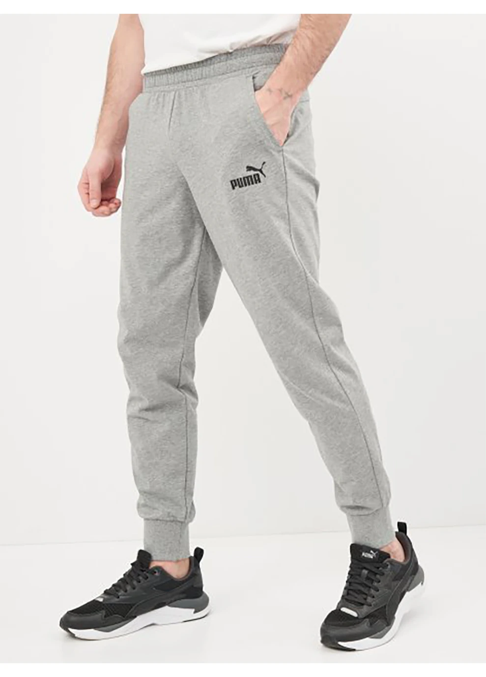 Серые спортивные демисезонные брюки Puma