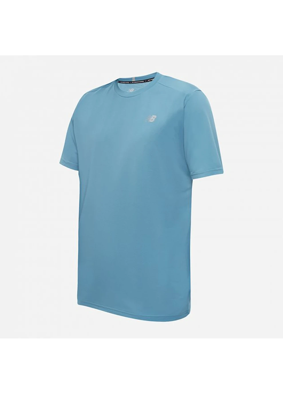 Блакитна футболка core run ss блакитний New Balance