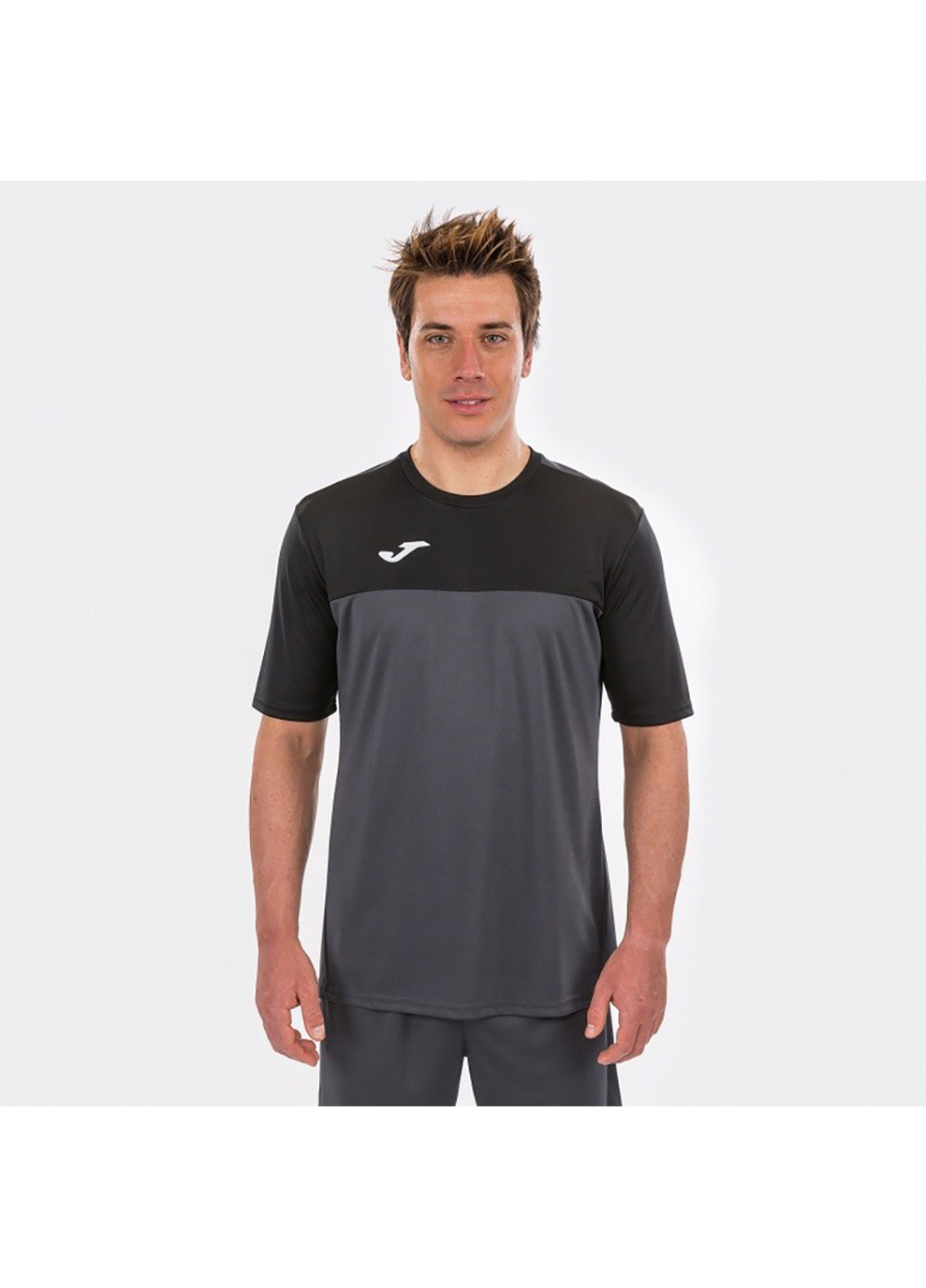 Чорна футболка t-shirt winner anthracite-black s/s чорний Joma