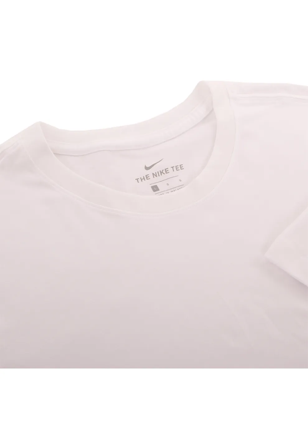 Белая мужская футболка nsw club tee белый розовый Nike