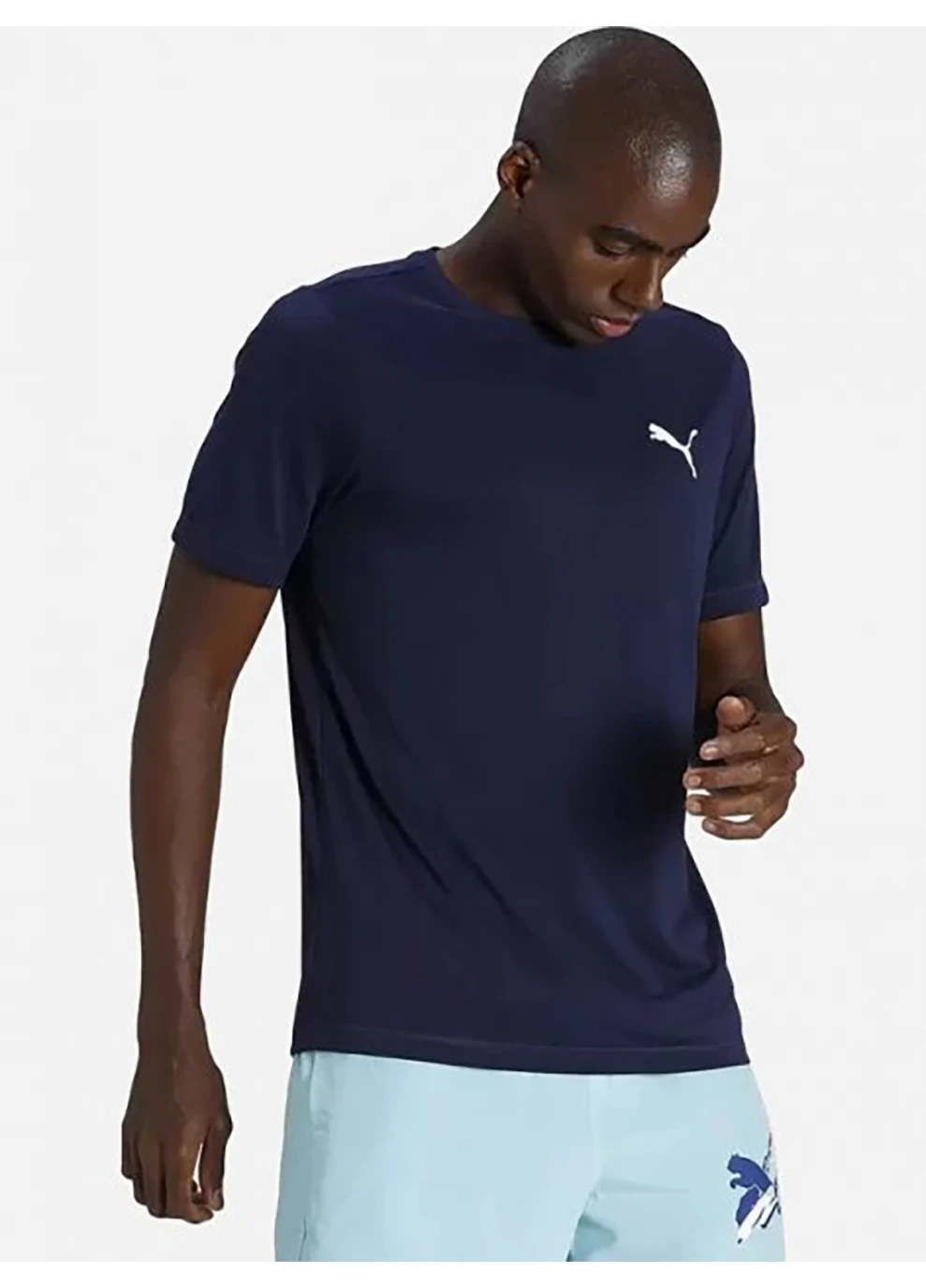 Синя футболка active small ogo tee peacoat синій Puma