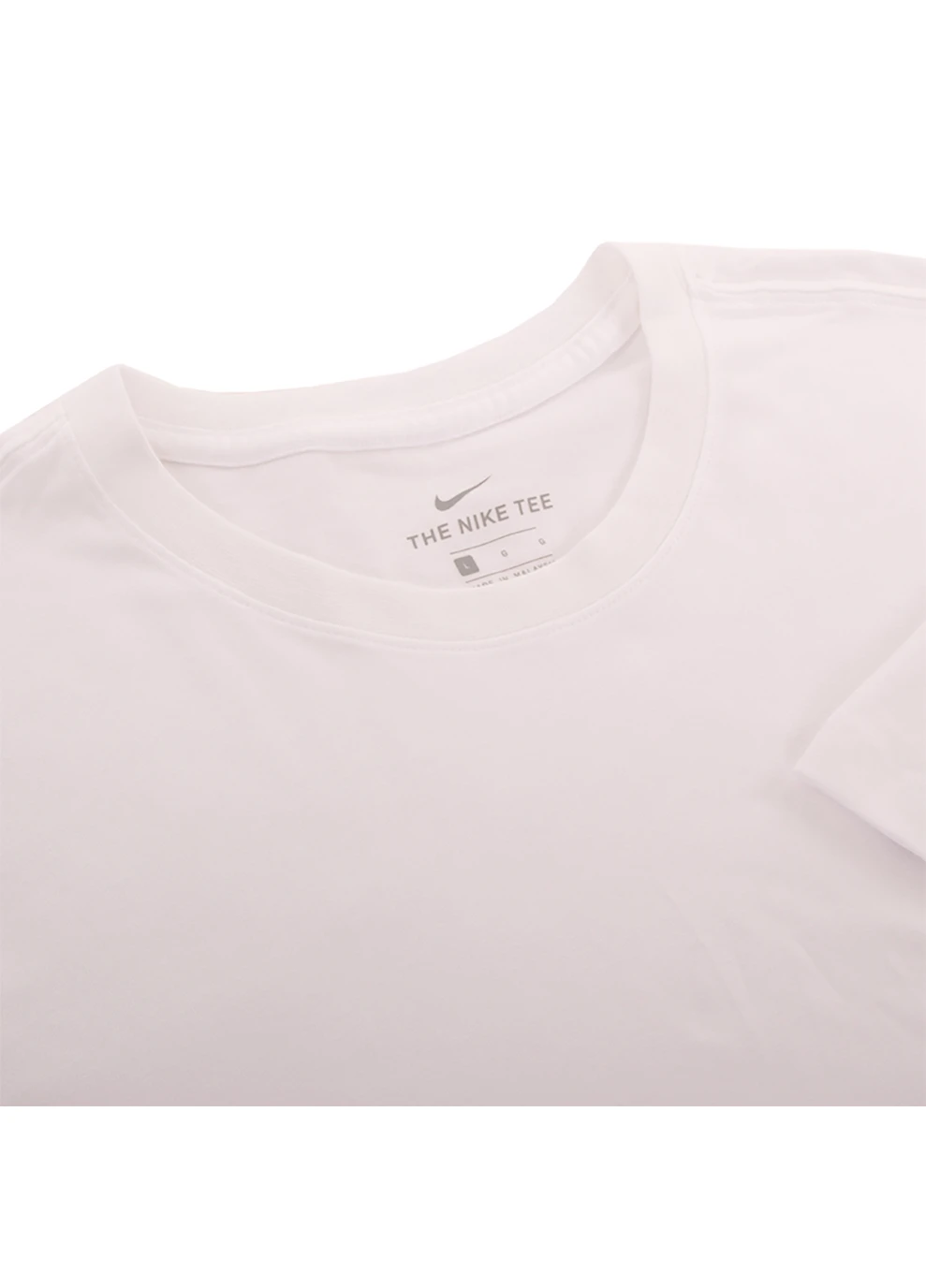 Белая мужская футболка nsw club tee белый розовый Nike