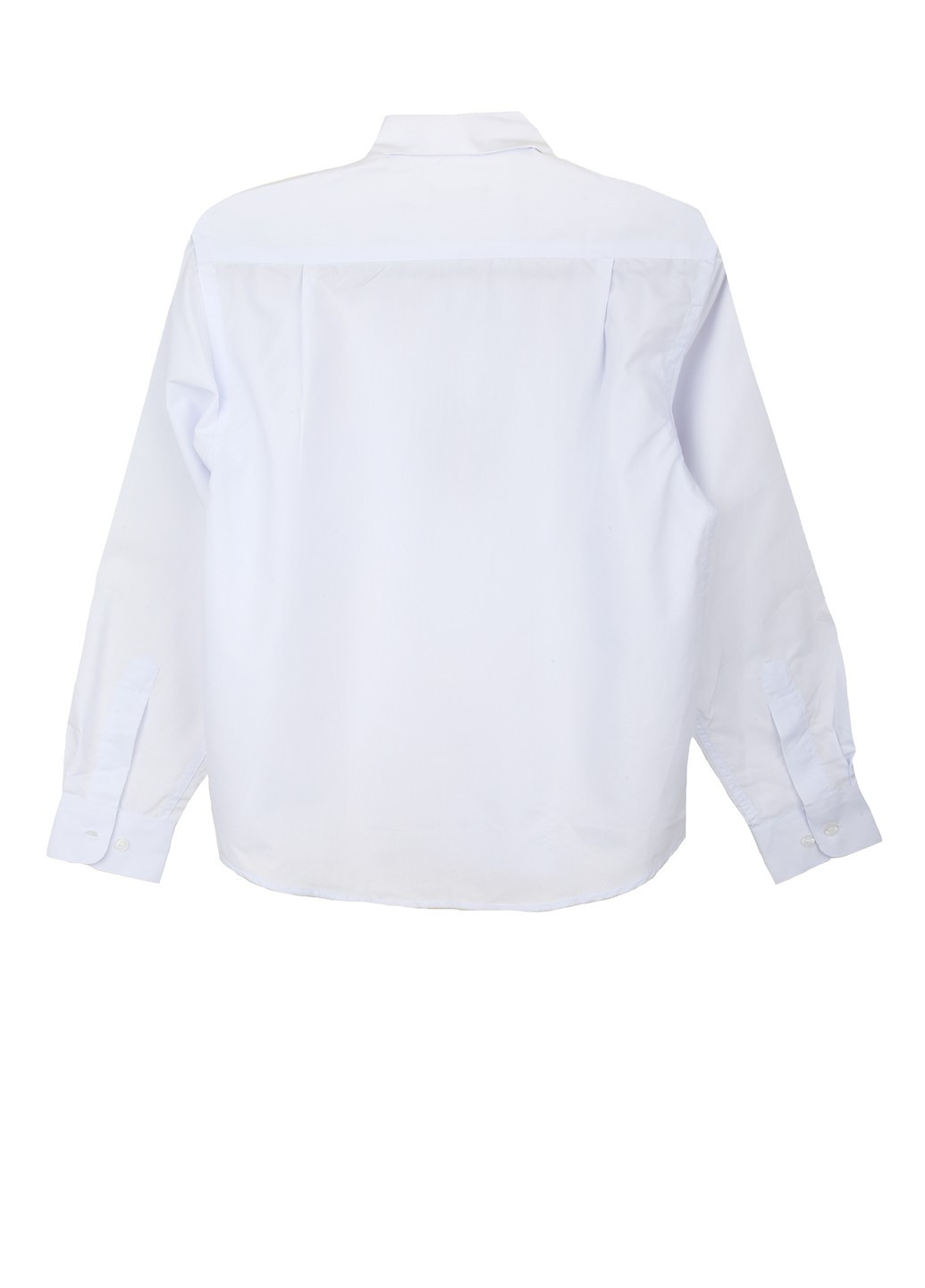 Белая кэжуал рубашка однотонная Ayden