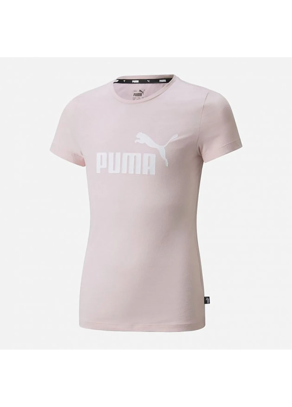 Розовая демисезонная футболка детская ess logo tee chalk pink розовый Puma