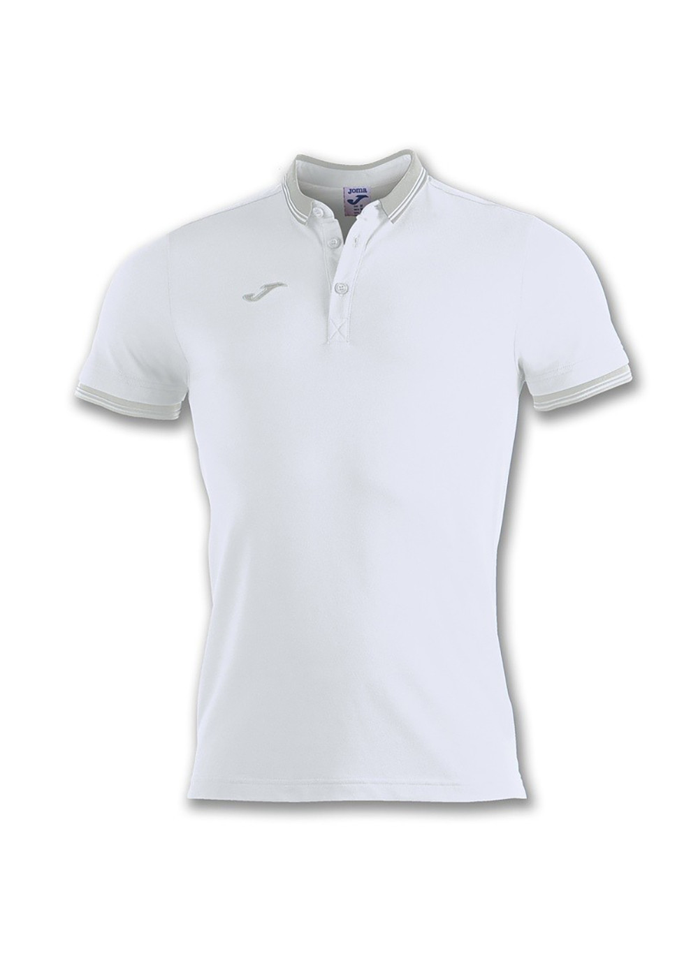 Белая футболка-поло poo shirt bali ii white s/s белый для мужчин Joma