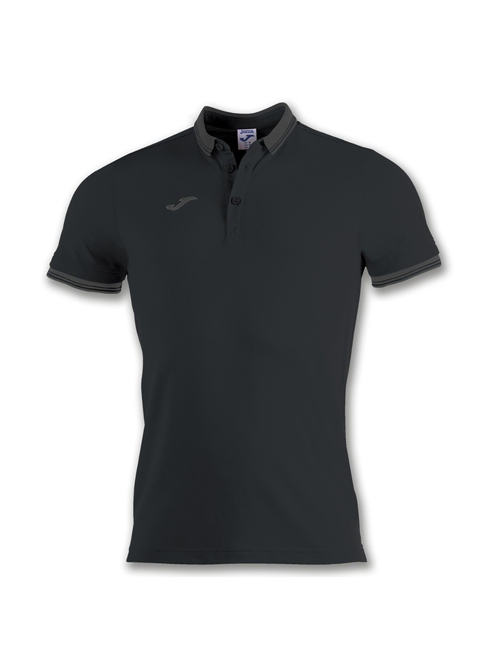 Черная футболка-поло polo shirt bali ii black s/s черный для мужчин Joma