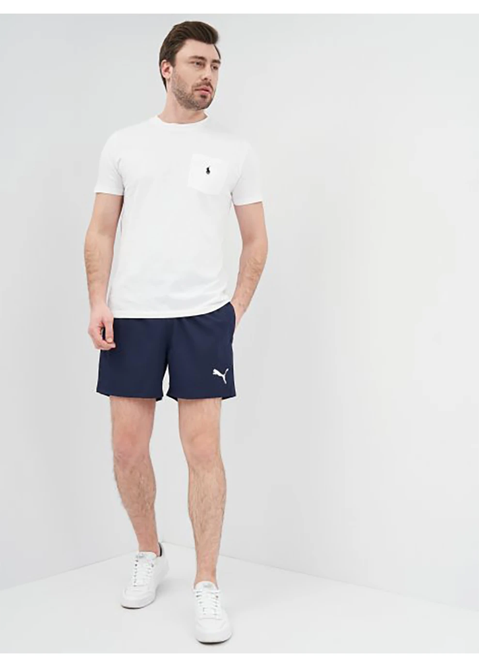 Шорти ACTIVE Woven Shorts Peacoat Сині Puma (260644287)