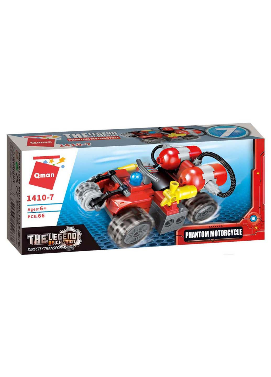 Детский конструктор Пожарная техника 1410 в коробке Phantom Motorcycle Qman (260643922)