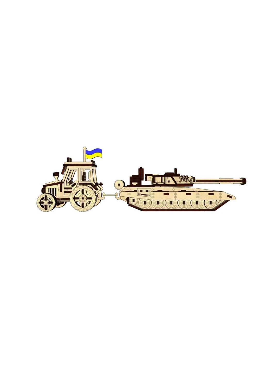 Дерев'яний конструктор "Український Фермер" UPZ-005 311 деталей Pazly (260644075)