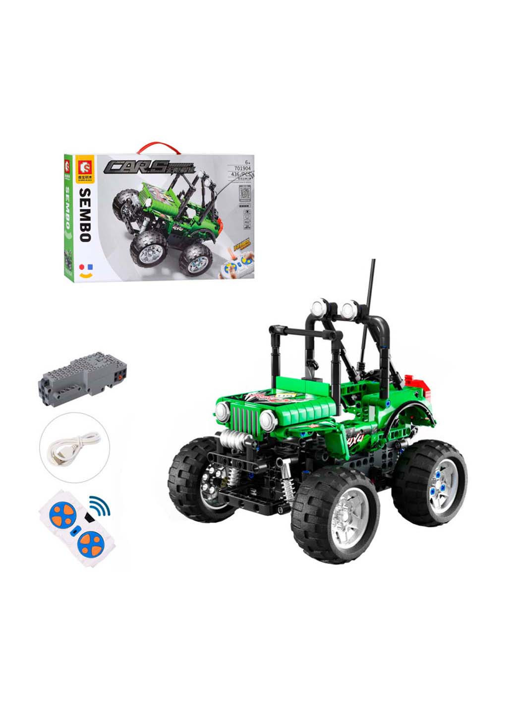 Конструктор на радіокеруванні "Машина" 701904 436 деталей Bambi (260643466)