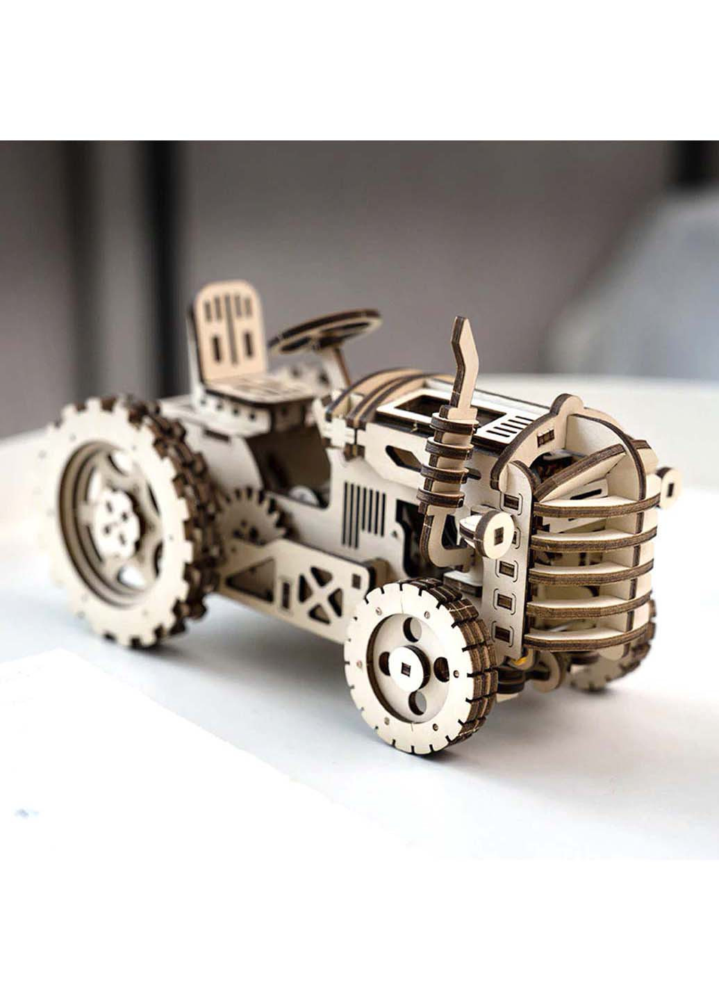 Деревянный 3D конструктор LK401 Трактор Robotime (260643759)