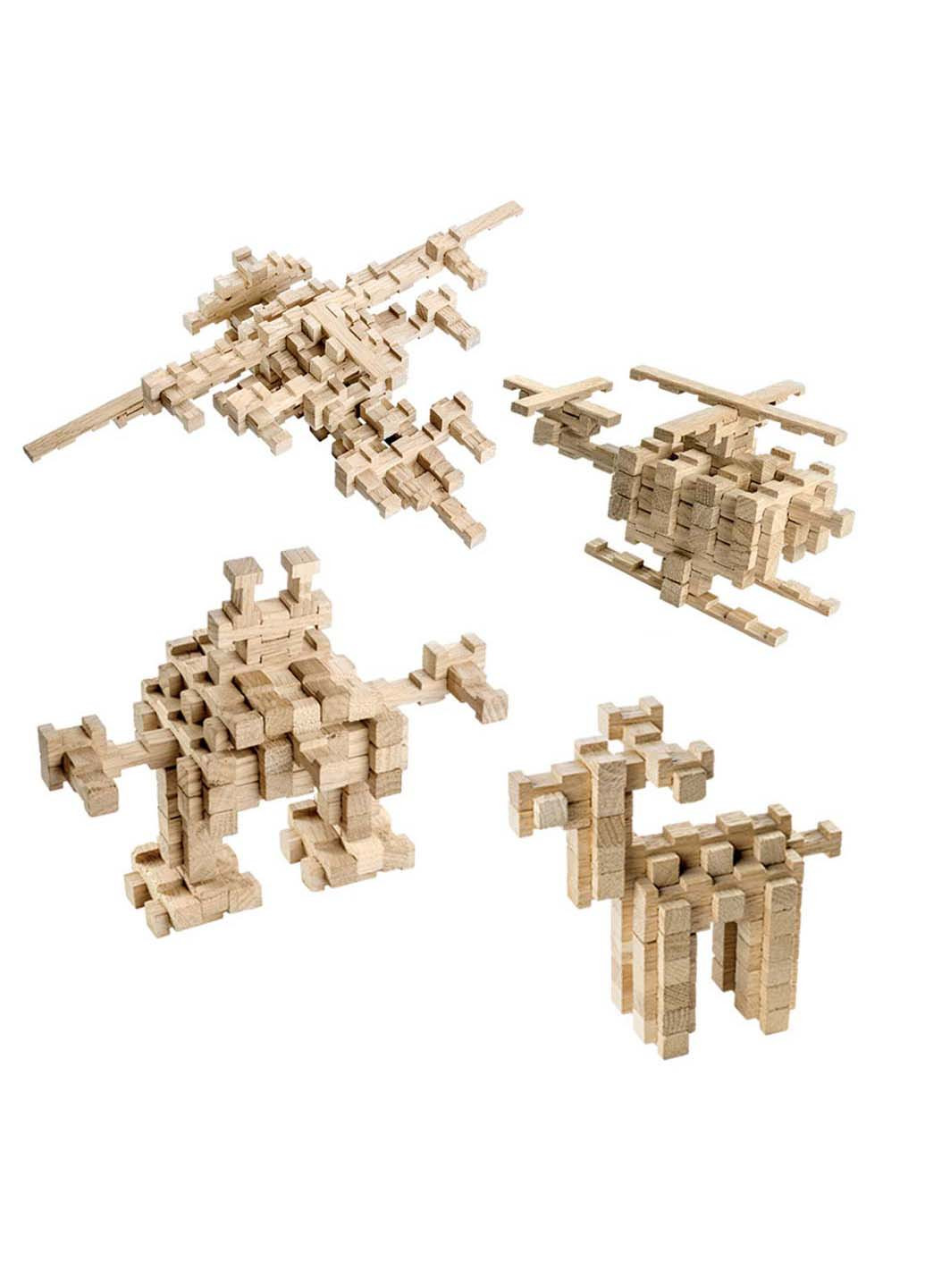 Дерев'яний конструктор "Фантазія" 900033 240 деталей Igroteco (260644083)