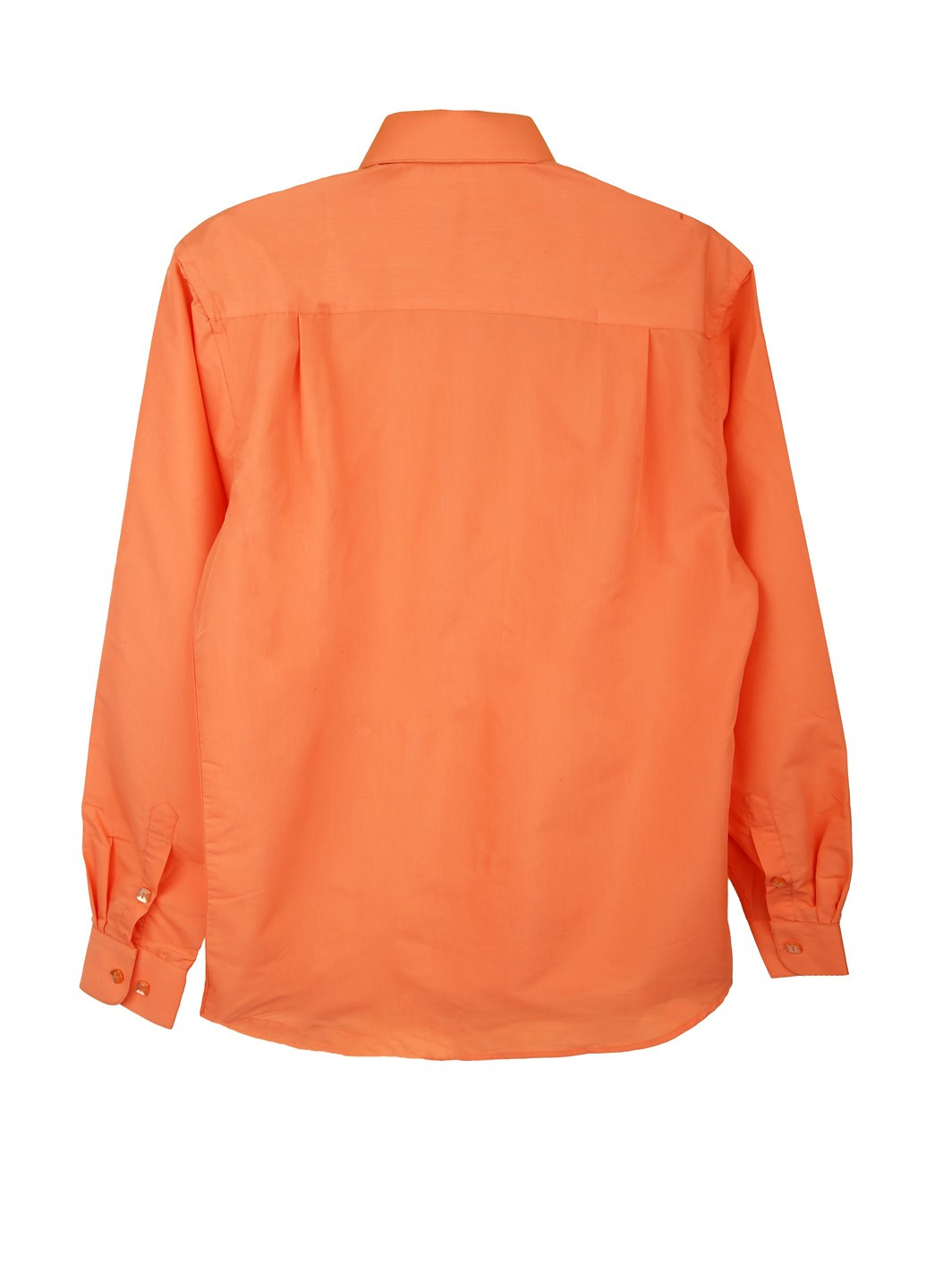 Оранжевая кэжуал рубашка однотонная Victor