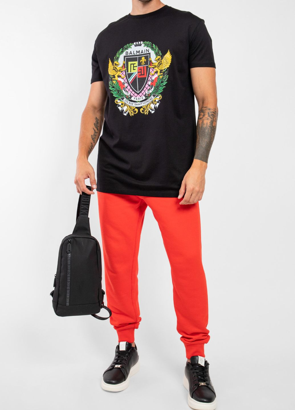 Чорна футболка Balmain