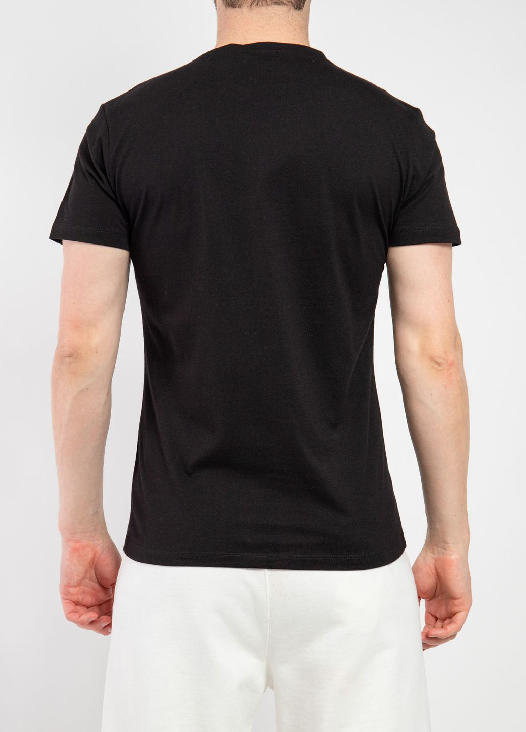 Черная черная футболка с логотипом Balmain