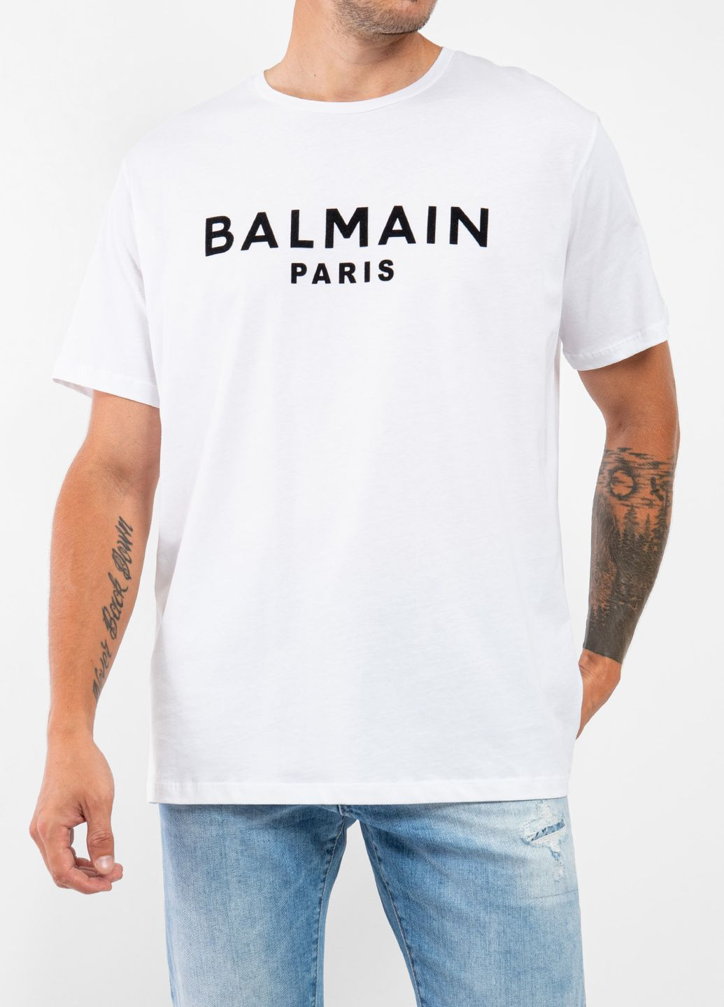 Біла футболка Balmain