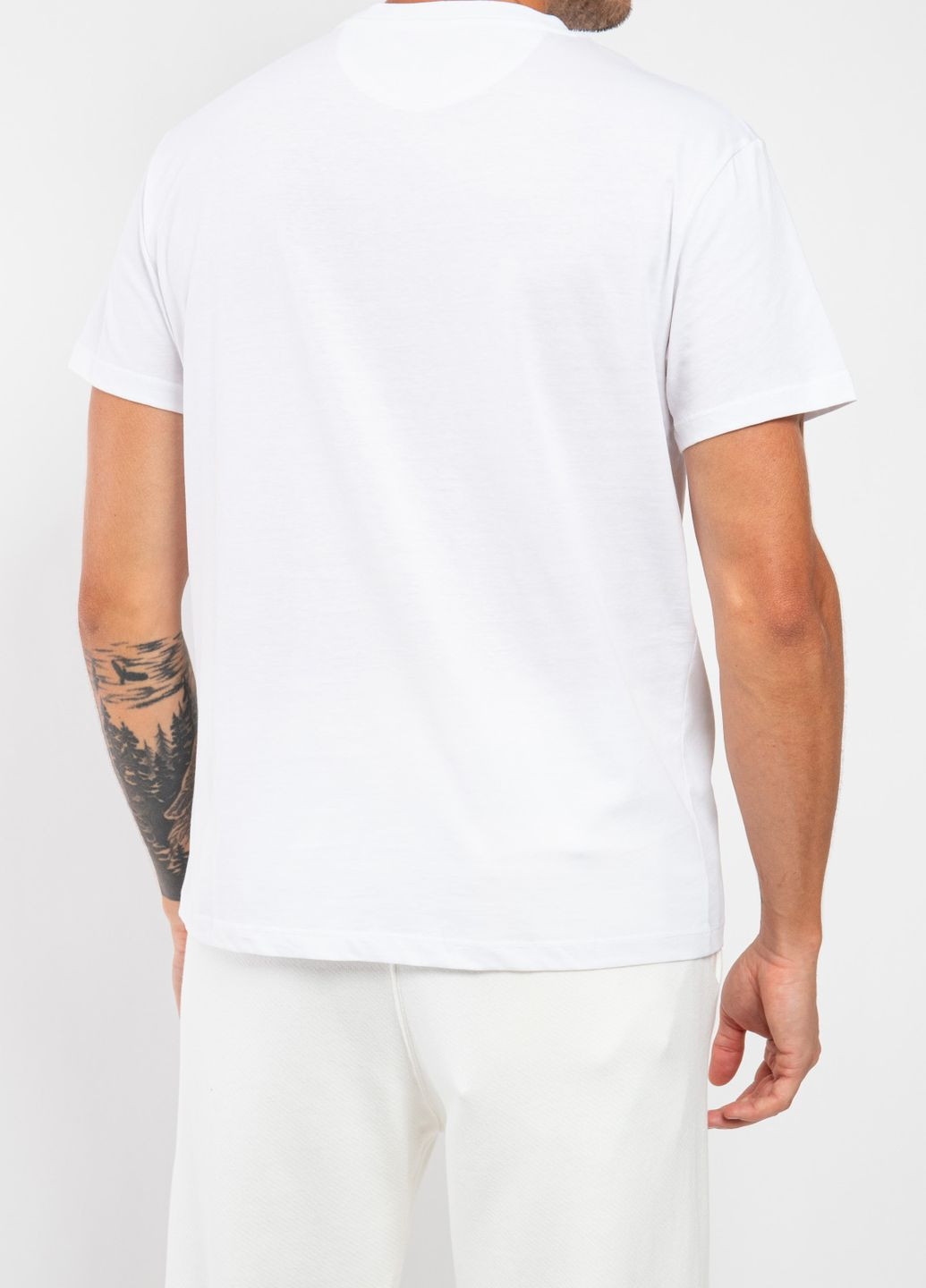 Белая белая хлопковая футболка с логотипом Valentino