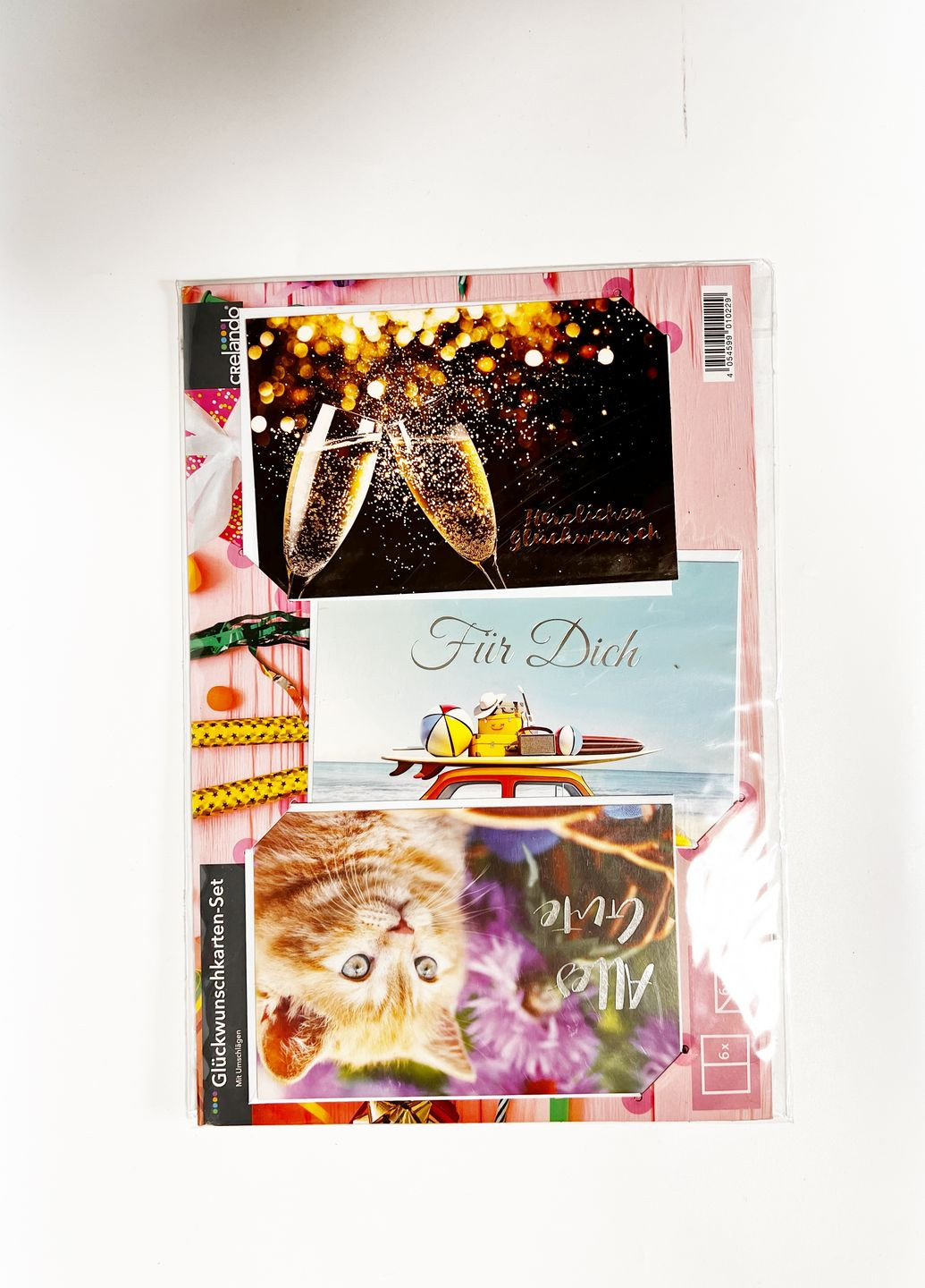 Набір святкових листівок з конвертами 6шт Crelando (260644192)