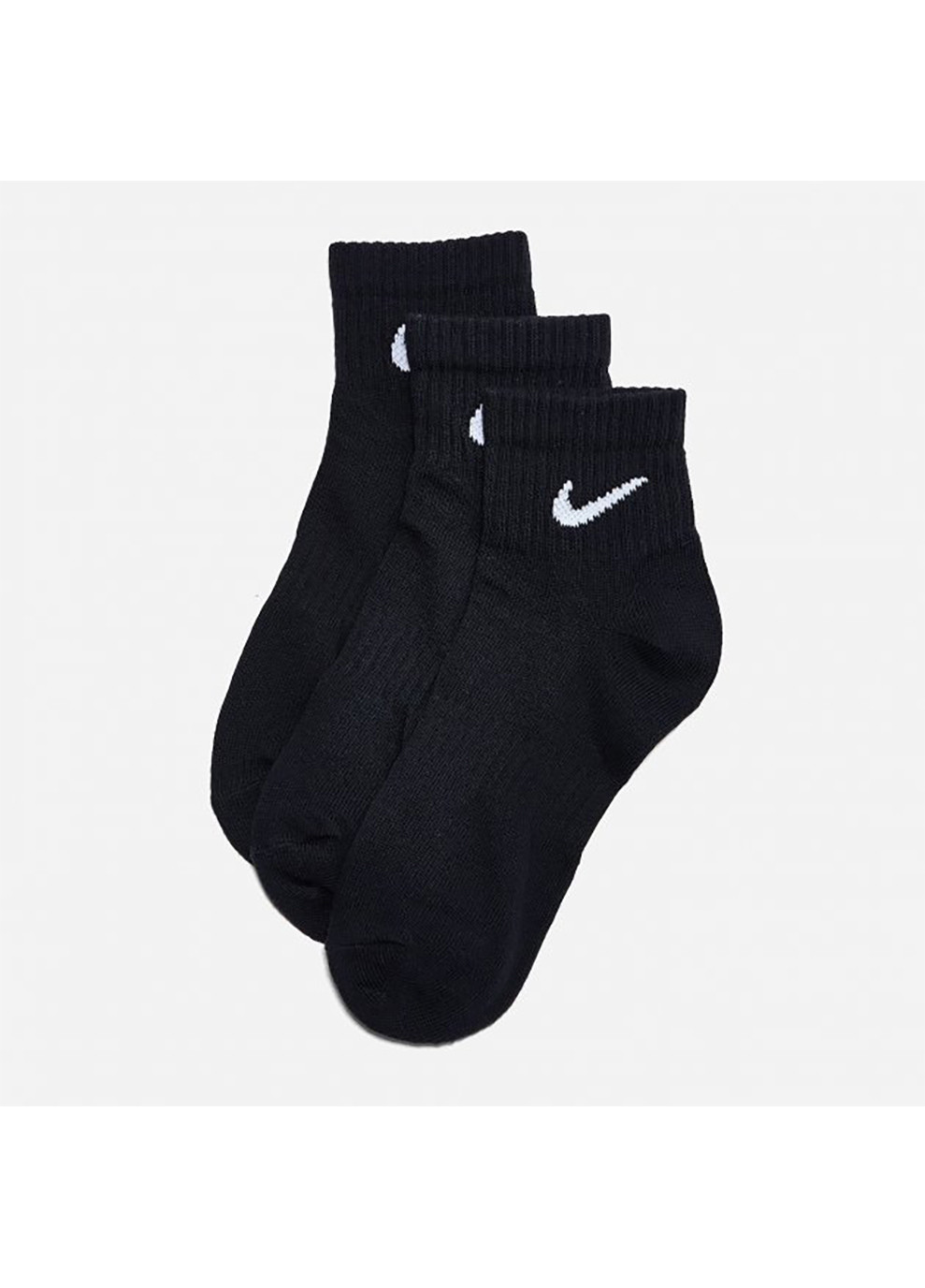 Шкарпетки U Nk Everyday Ltwt Ankle 3pr Чорний 3 пари Nike (260658948)