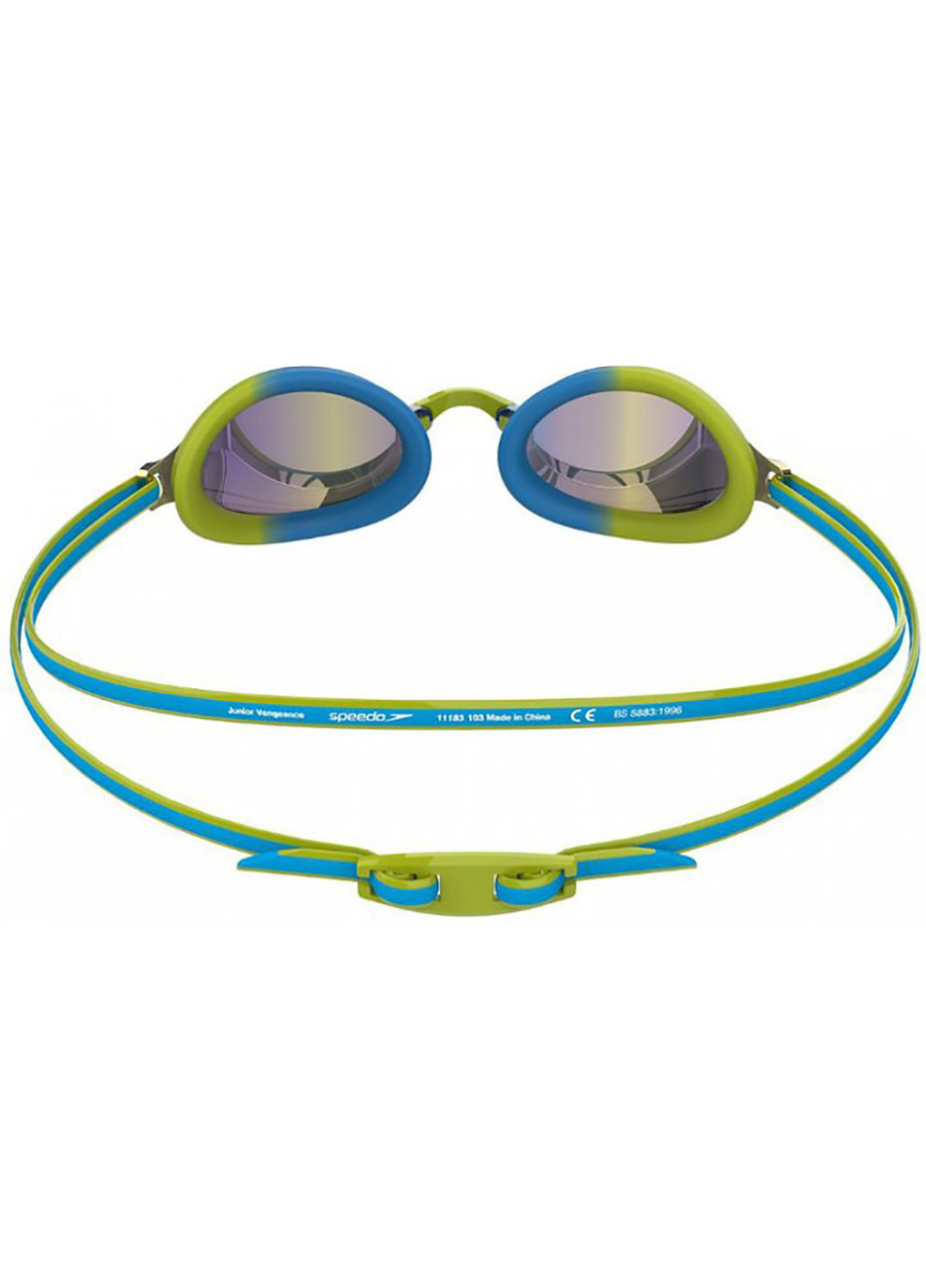 Окуляри для плавання VENGEANCE MIR GOG JU Блакитний Зелений Діт Speedo (260653740)